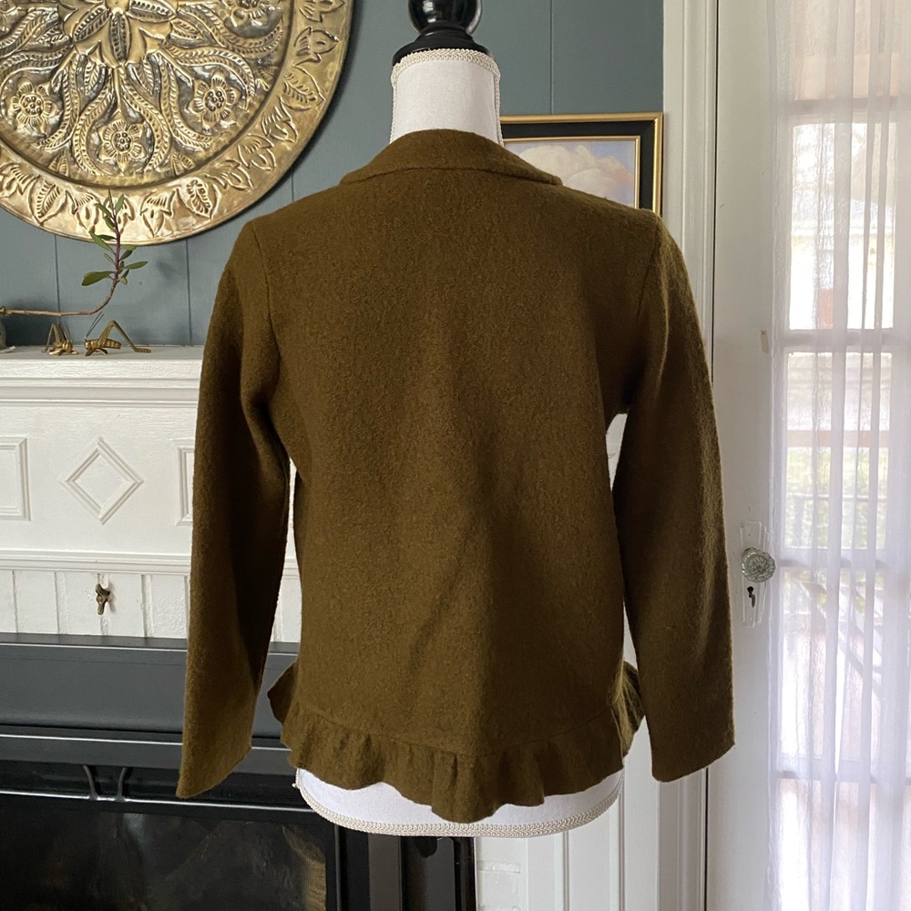 LOFT Merino Wool Ruffle Jacket - Picture 5 of 7